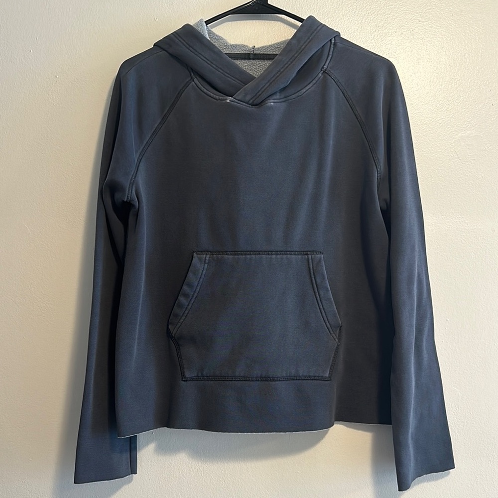 UGG Charcoal Valentine Washed Distressed Sweatshirt Hoodie